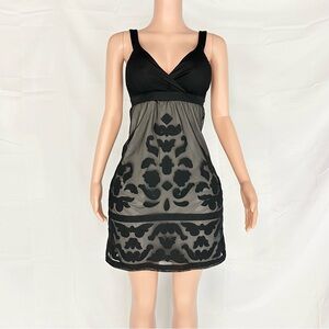 INC International Concepts Black Sheer Mini Dress